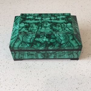 Malachite jewelry box